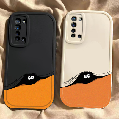 opporeno3手机壳reno3pro保护套0ppo reno3元气版全包por防摔PDCM00男女新潮reon3硅胶软壳PCRM00网红煤球