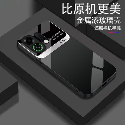 潮牌英文适用OPPOK13TurboPro手机壳k12/11x新款K13s玻璃k10活力版k9pro全包防摔k7硬壳oppor15高级感oppor17