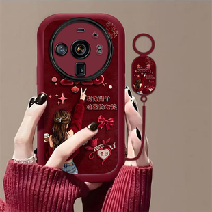 努力做个哇塞的女孩适用小米12SUltra手机壳新款mi12sUltra防摔镜头全包男女挂绳硅胶软壳创意保护套高级感