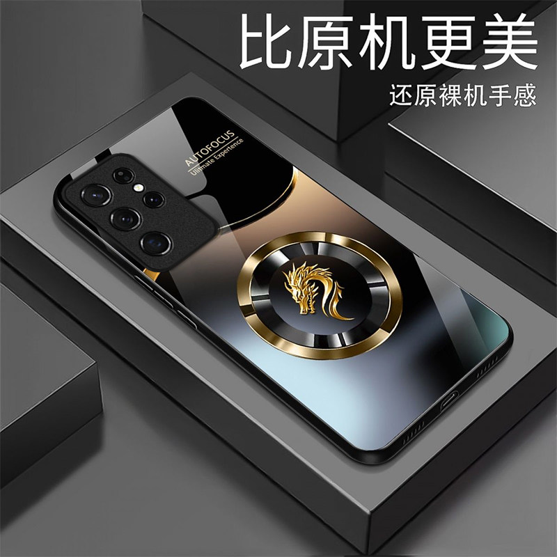 适用三星GalaxyS25Ultra手机壳三星s24/s23plus新款三星s24/s23FE高级感三星s23/s22ultra生肖防摔玻璃带挂绳