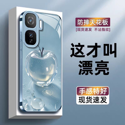 水晶苹果适用iQOONeo11手机壳iqooneo10pro+/9spro/855竞速版新款iqooneo8/7/6se玻璃硬壳iqooneo5高级感neo3
