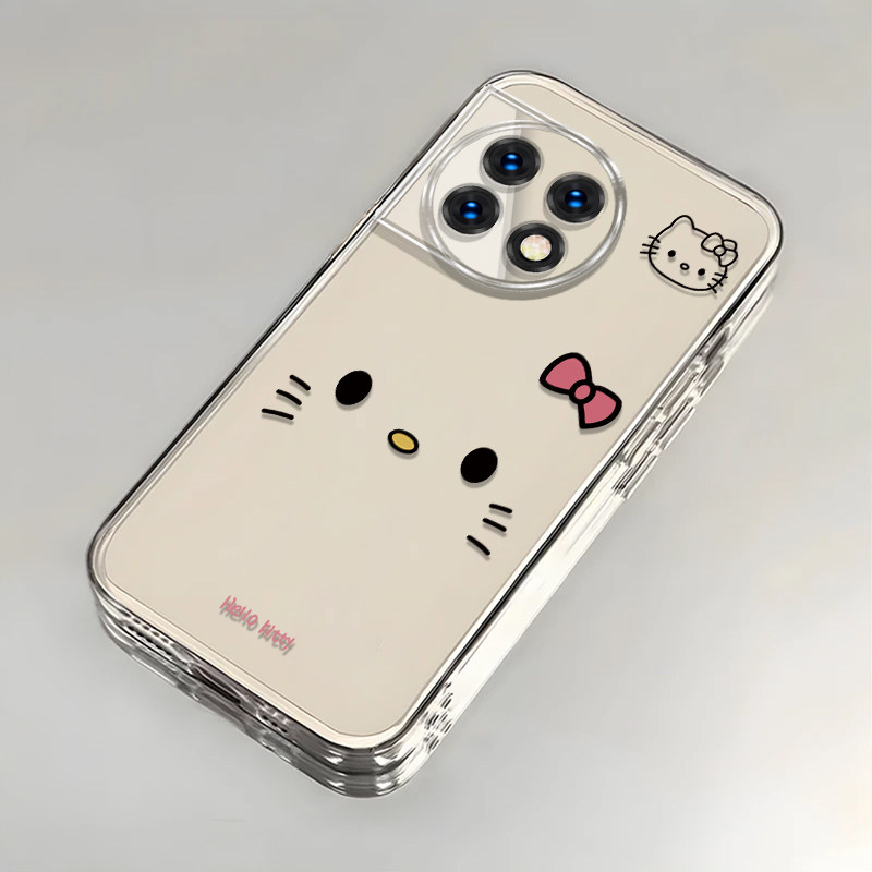 可爱kt猫适用一加11手机壳新款PHB110防摔镜头全包男女挂绳创意透明软壳保护套高级感时尚个性小众情侣网红潮