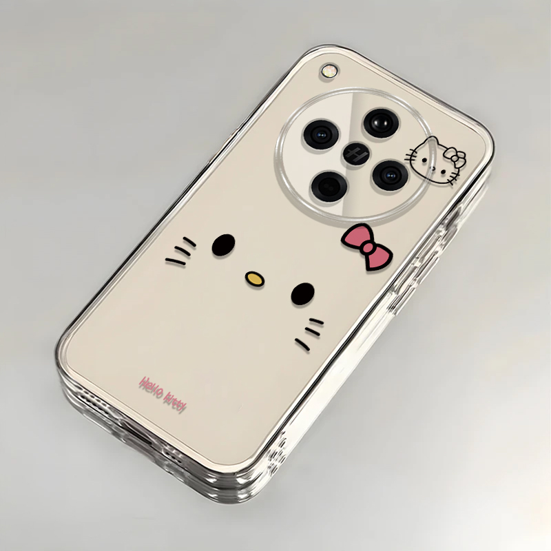 可爱kt猫适用OPPOFindX8S+手机壳新款PLB110防摔镜头全包男女挂绳创意透明软壳保护套高级感时尚个性小众情侣