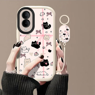 y35m y30 高级y33 y3s全包y32 y20防摔y36c软y33e保护套y30可爱猫咪5g带挂绳 y31 适用vivoY36s手机壳y36i新款