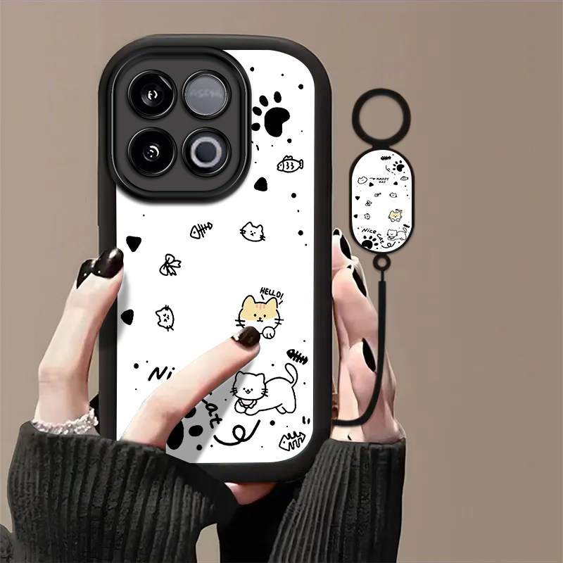 适用iQOOZ10TurboPro手机壳iqooz9Turbo+新款防摔iqooz7i/z3/z1小众iqooz7xm软壳iqooz10x/z8x/z5x小猫鱼骨