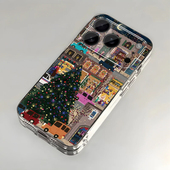 适用苹果17promax手机壳iPhone16 8plus软se 15pro新款 14女13mini全包xsmax防摔xr12pro透明11圣诞街道ip6s