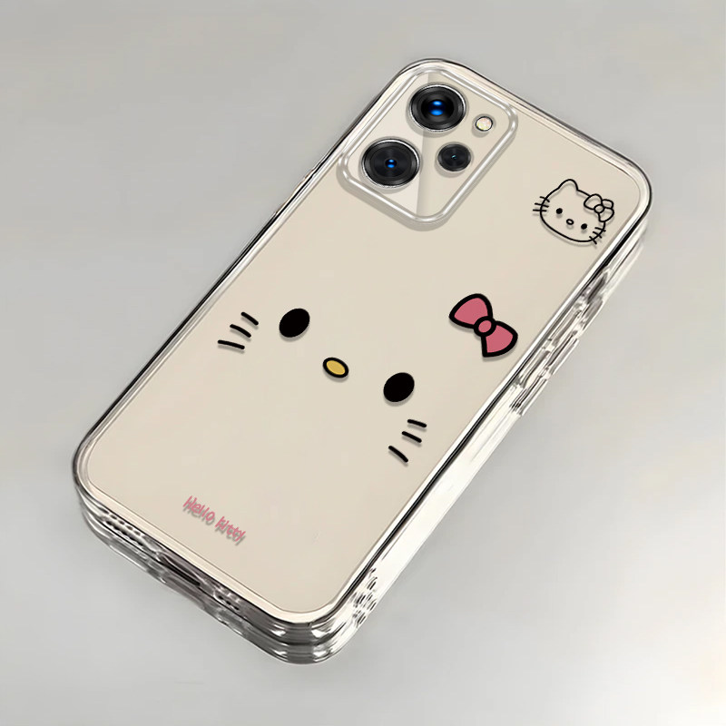 可爱kt猫适用红米Note12Pro极速版手机壳新款22101320C防摔镜头全包男女挂绳创意透明保护套高级时尚软壳情侣