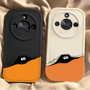 AN00男女潮ali一anoo保护套适用荣誉×50全包防摔叉5o硅胶软外壳煤球 ALI 华为荣耀X50手机壳honor x50新款