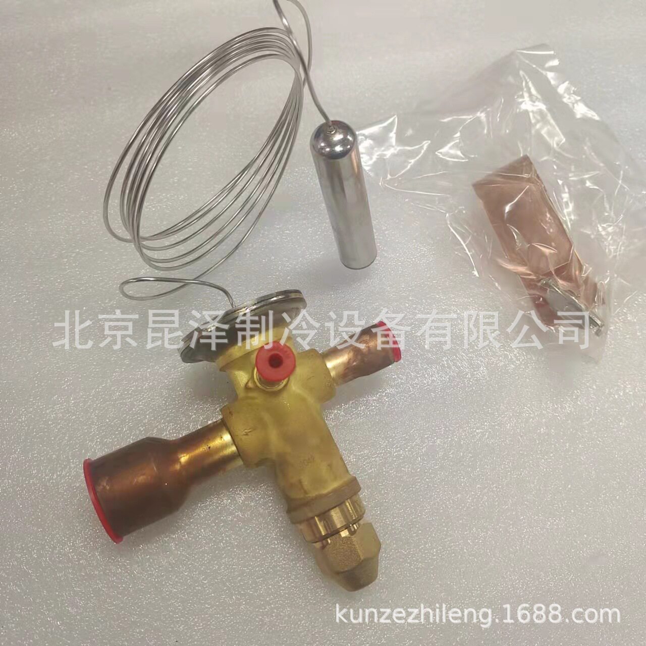 空调制冷配件4TR 14KW 空调热泵热力膨胀阀 067N2152感温阀芯