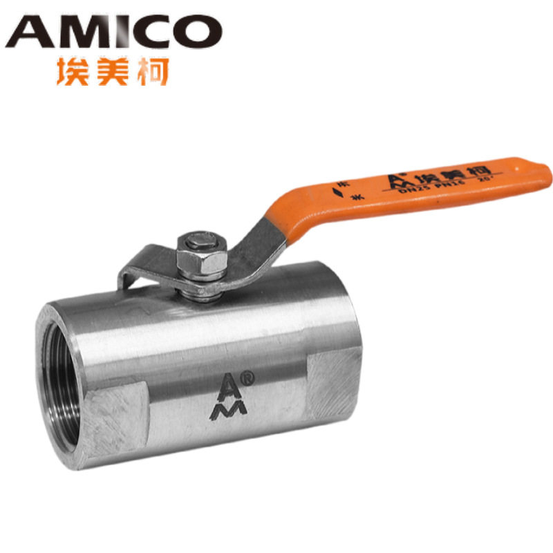埃美柯棒式球阀螺纹不锈钢加厚圆柱手动水阀开关总阀Q11F-16P长柄