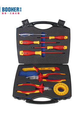 宝合Booher 9件VDE绝缘电工组套0200504