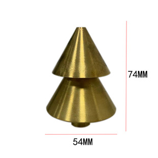 纯铜车件装饰件厂家直销铜件双层锥型二合一54乘74五金灯饰配件