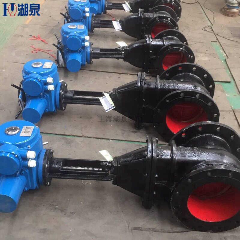 IP65户外型电动铸铁闸阀Z945T-10铸铁铜芯电动闸阀