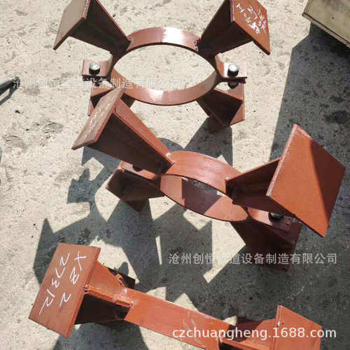 创恒产 双线位管托 Z11管托 热压弯头托座 循环水支座 循环水托座
