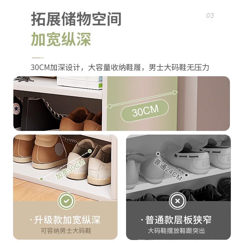 3YV5鞋柜家用门口2023新款室内入户门楼道外小户型收纳大容量鞋架图片