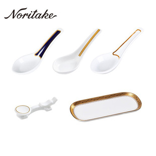 Noritake则武 中式陶瓷调羹筷架 中餐厅桌面摆台用品酒店高档餐具