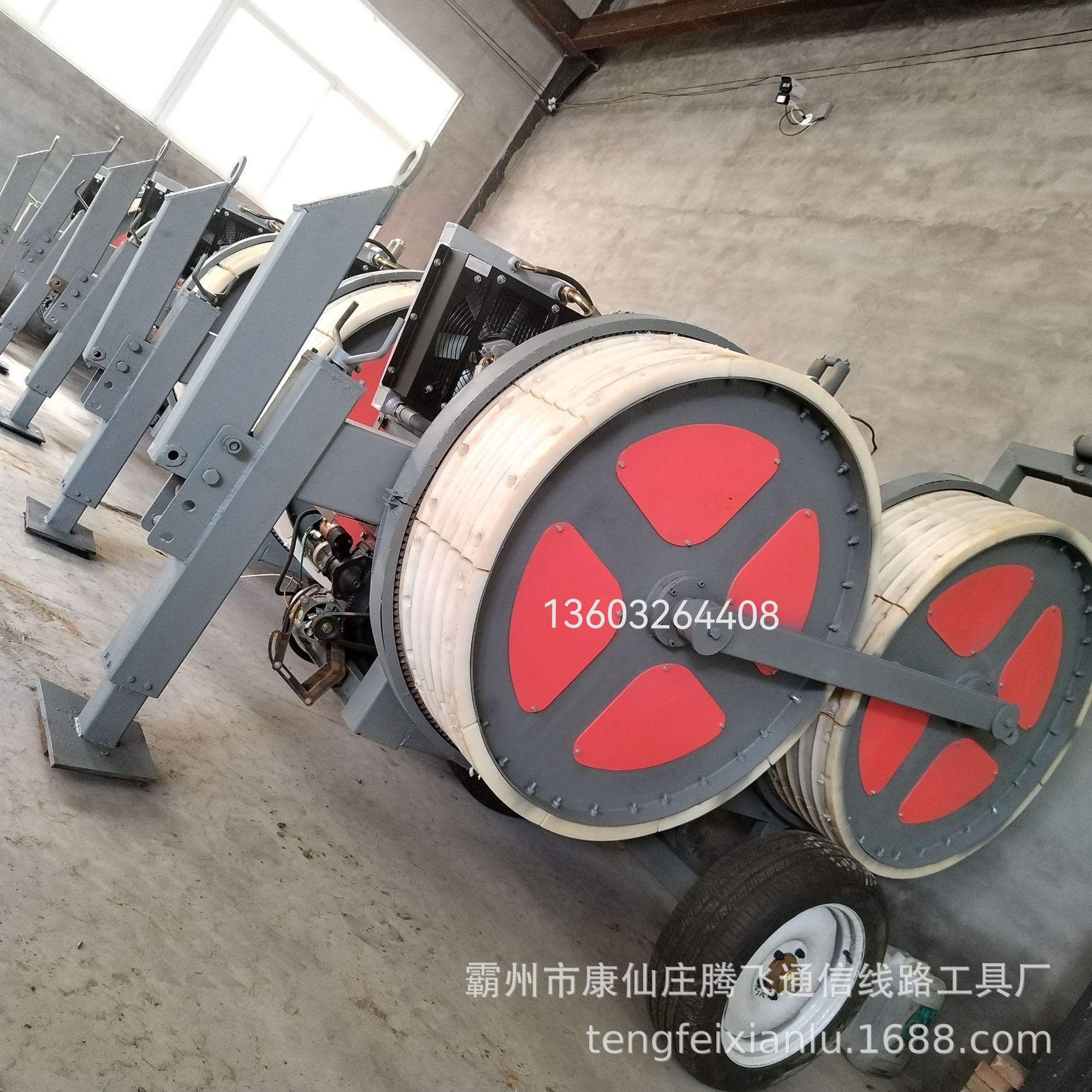 4吨液压张力机电力施工导线紧线牵引机主动式收放线机