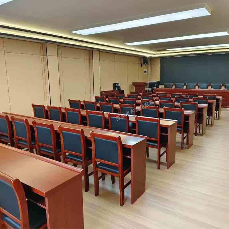 双人会议桌椅组合油漆条桌会议室长条桌实木贴皮1.2米会议培训桌