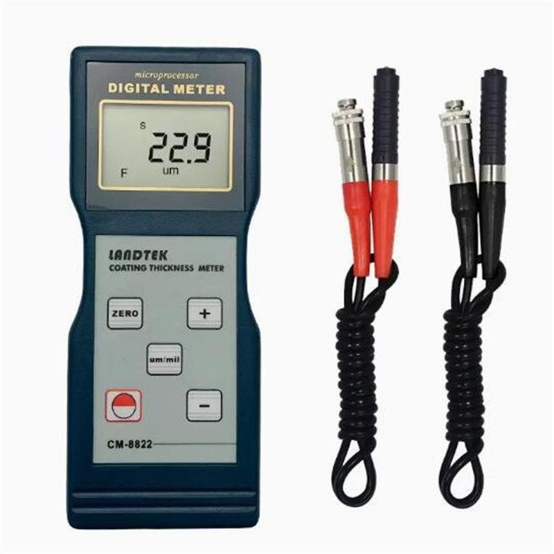 兰泰0-1250UM涂层测厚仪/铁基/铝基膜厚仪 漆膜/镀锌厚度计CM8822