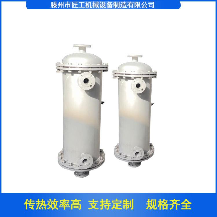 化工有机溶剂冷凝回收螺旋缠绕管冷凝器双螺纹管尾气补集器