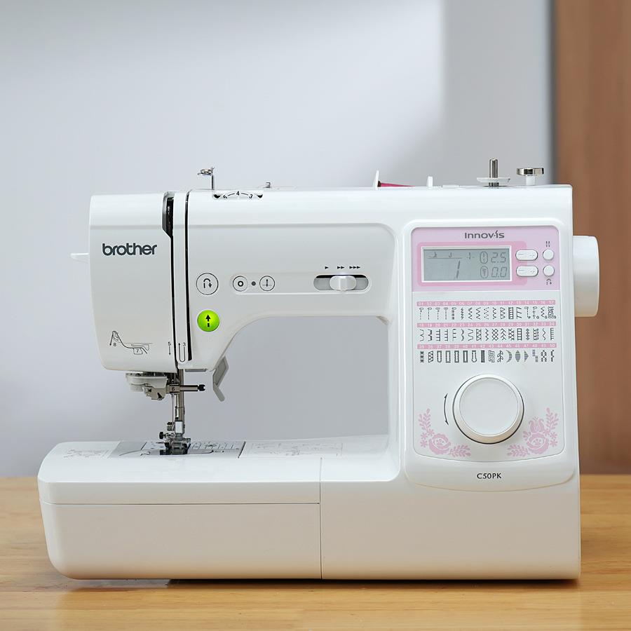 兄弟缝纫机 brother全自动电子缝纫机C50PK家用 吃厚锁边进口衣车