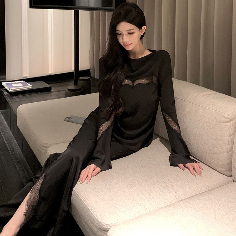 2023早秋慵懒松弛感黑色