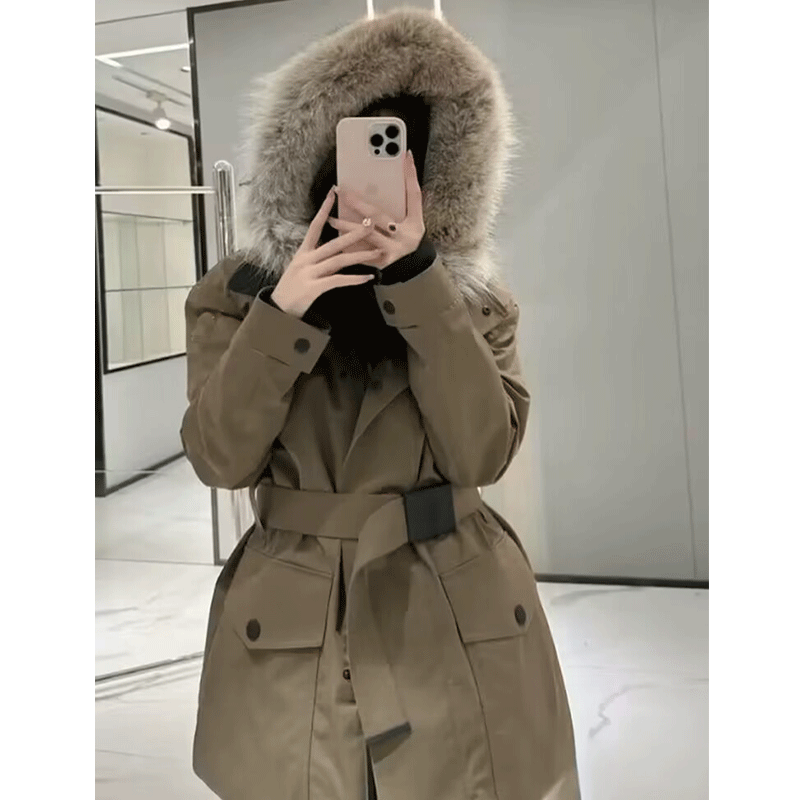 羽绒棉服女2024年秋冬仿