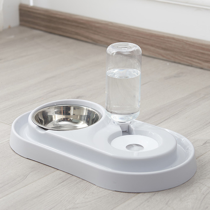 宠物食具狗狗猫碗狗食盆猫咪碗喂食器自动饮水喂食碗盆狗狗猫双碗