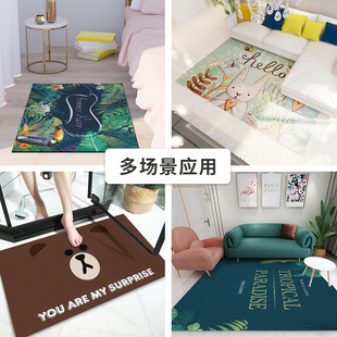 卡通地垫门垫进门地毯浴室卧室满铺家用床边毯爬爬垫瑜伽垫子