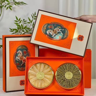 鱼胶滋补品双拼礼盒80克鱼胶200克石斛