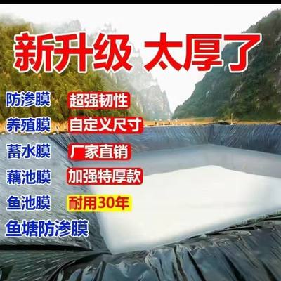 加厚鱼塘防渗膜AQJ鱼塘水布鱼池防水布膜防鱼池防专用8土工膜水布