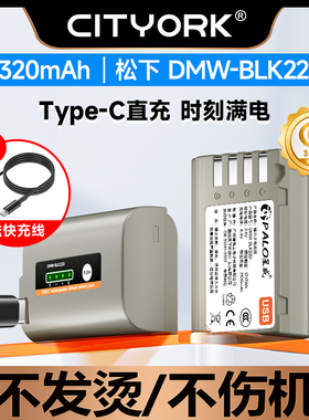 DMW-BLK22电池适用松下DC-S5 S5K S5M2 GH6 GH5M2 S52X G9M2微单S5二代mark2充电器Lumix相机W/C/K配件