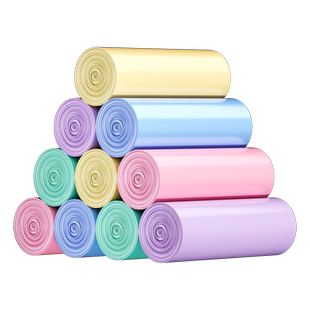 多美多马卡龙背心式垃圾袋家用加厚手提厨房宿舍用学生塑料袋