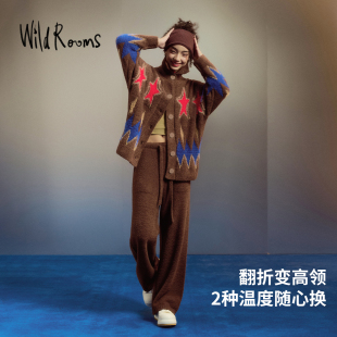 WildRooms美式 宽松显气质可外穿睡衣 慵懒风家居服2025年秋冬新款