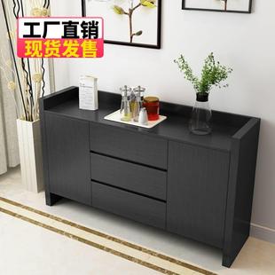 岩板餐边柜现代餐厅靠墙一体家用储物柜简约轻奢多功能碗柜茶水柜