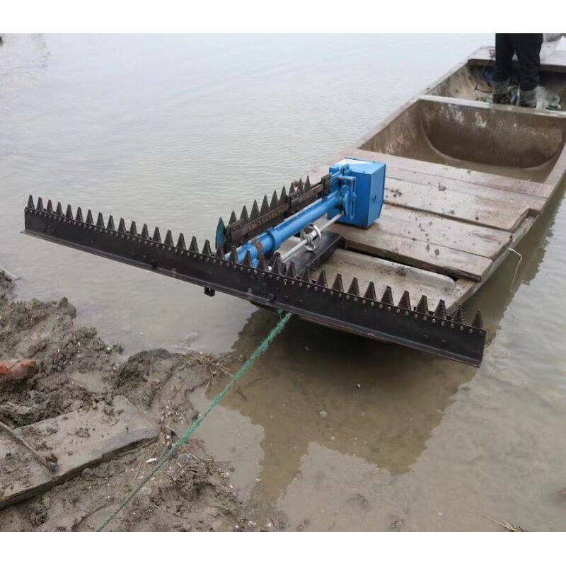 小型水下割草机蟹塘虾塘池塘鱼塘水草电动水里双刀伊乐藻水上养殖