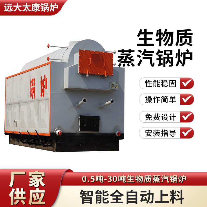 木柴颗粒两用自动链条生物质锅炉手烧燃煤锅炉DZH2-1.25-SCI