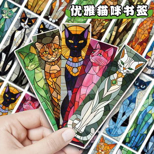 复古猫咪书签创意纸质古典高颜值高档精致生日礼物女生高级感定制空白伴手礼奖励学生实用文具新年文创小礼品