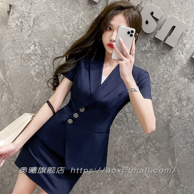 夏季设计感行政女装套装空姐制服职业套裙高端医美咨询师工作服