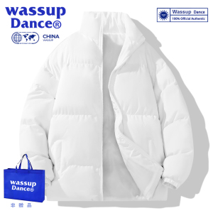 WASSUP DANCE冬季外套男装潮牌2023新款冬装外套羽绒棉服KKC