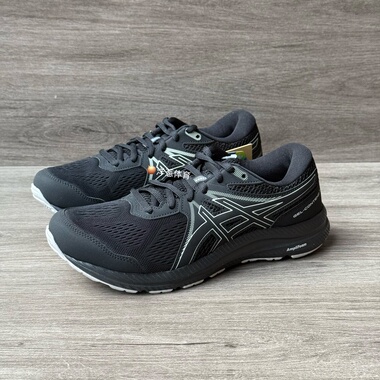 ASICS亚瑟士男鞋GEL-CONTEND 7透气回弹黑色运动鞋1011B730-001