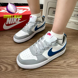 女子BQ5448 Borough灰白蓝耐克低帮青少年休闲板鞋 117 Court Nike