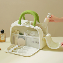 化妆包女2025新款便携分区收纳包大容量化妆刷收纳袋旅行洗漱包