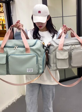 健身包干湿分离男单肩斜挎包旅行袋子手提包可套拉杆旅行包行李袋