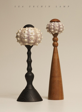 侘寂风法式复古台灯海胆灯氛围灯装饰灯中古设计灯具摆件新年礼品