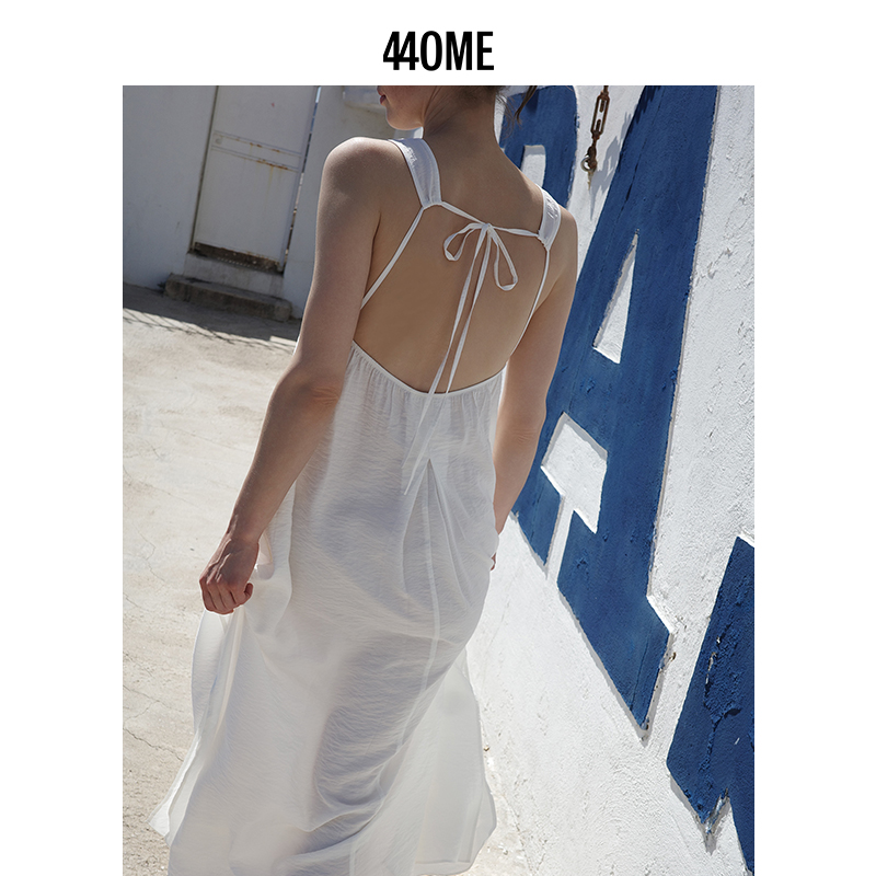 440ME女士度假风长款连衣裙
