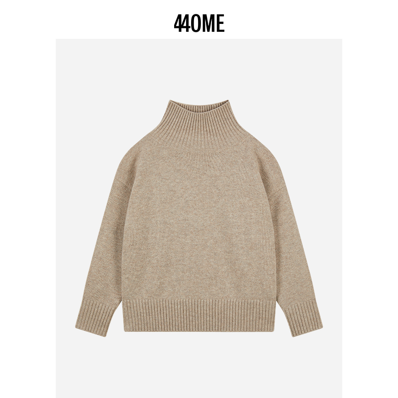 440ME女装极简风高领毛衣