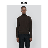 新品 440ME女装 25秋季 牦牛绒宽松高领优雅后背镂空毛衣FDFW0353K