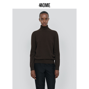 牦牛绒宽松高领优雅后背镂空毛衣FDFW0353K 新品 440ME女装 25秋季