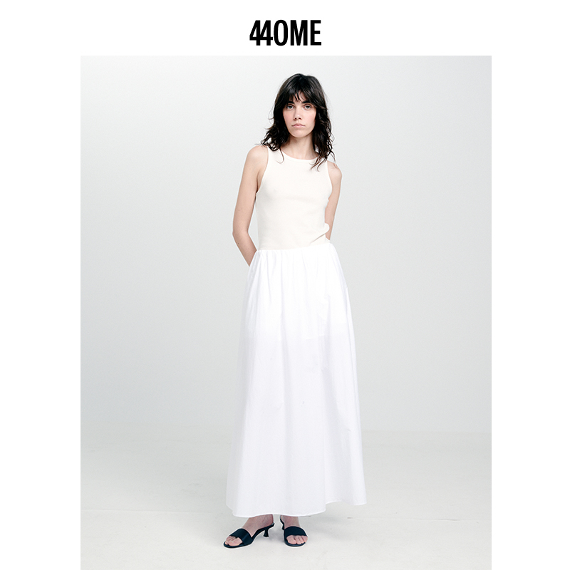 440ME修身圆领纯棉工字吊带背心